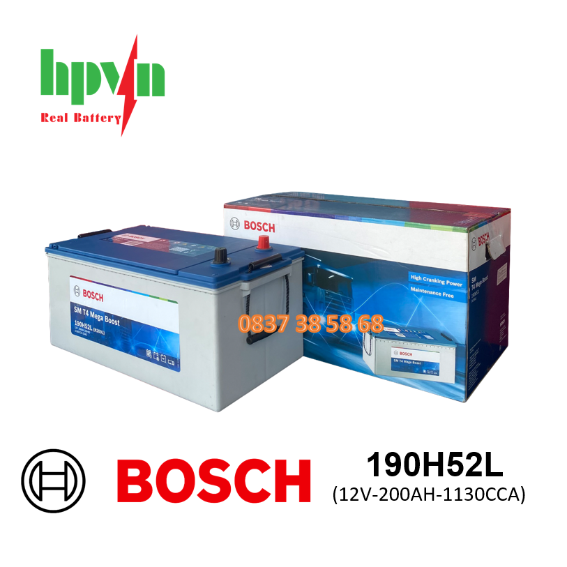 ẮC QUY BOSCH 190H52L (12V-200AH)